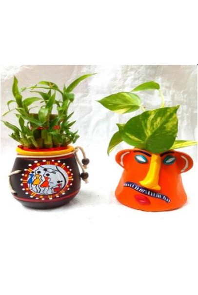 Handmade Terracotta Customized Flower Pots- Design3